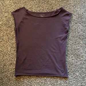 Out from Under purple tee